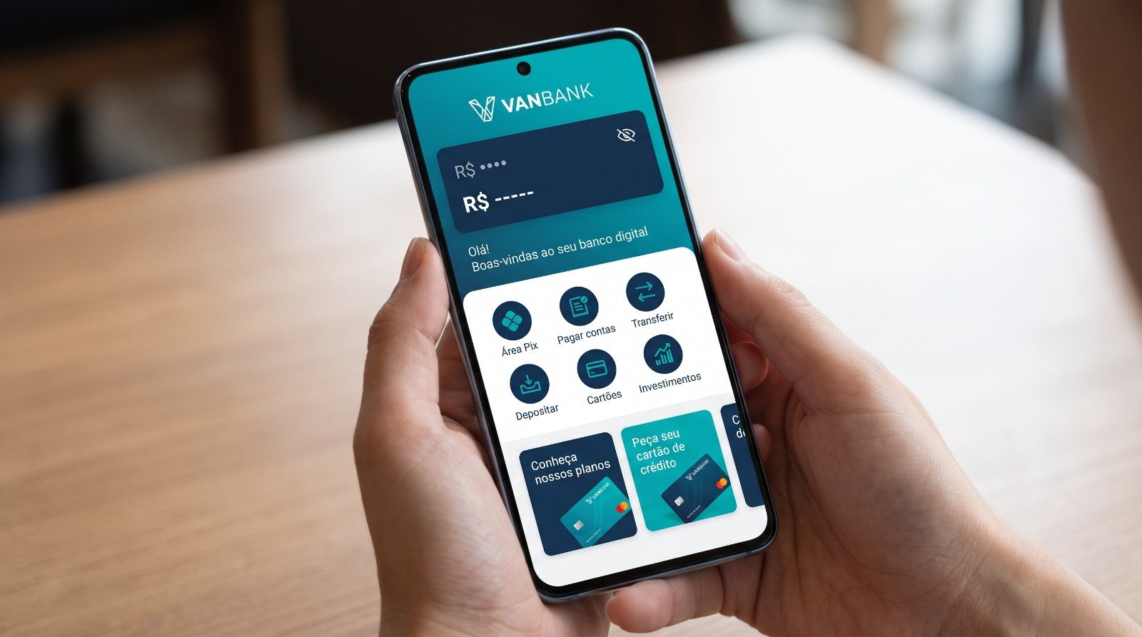 VANBANK: a conta que cresce com você. Venha fazer parte!